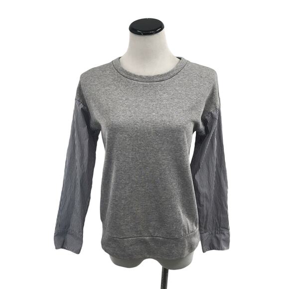 Vineyard Vines Gray Mixed Media Sweatshirt - Picture 1 of 10